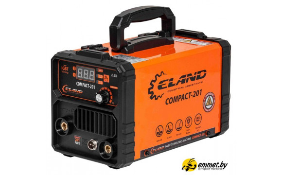 Сварочный инвертор ELAND COMPACT-201 — это компактный и многофункциональный аппарат