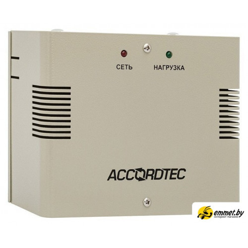 Источник бесперебойного питания AccordTec ББП-20 Lite (металл серый)