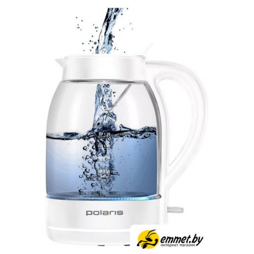 Электрический чайник Polaris PWK 1797CGL Water Way Pro (белый)