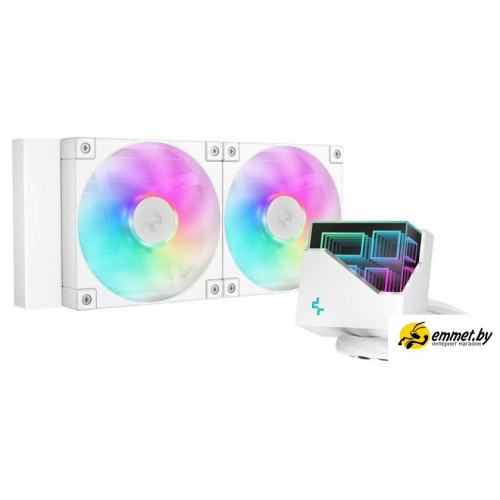 Система жидкостного охлаждения для процессора DeepCool LT240 WH ARGB R-LT240-WHAMNC-G-1