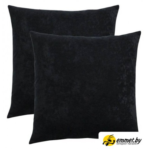 Декоративная подушка Matex Velours 49-951 (2шт, черный)