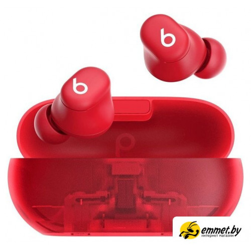Наушники Beats Solo Buds (прозрачный красный)