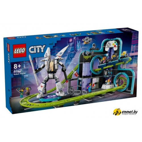 Конструктор LEGO City 60421 Парк американских горок «Мир роботов»