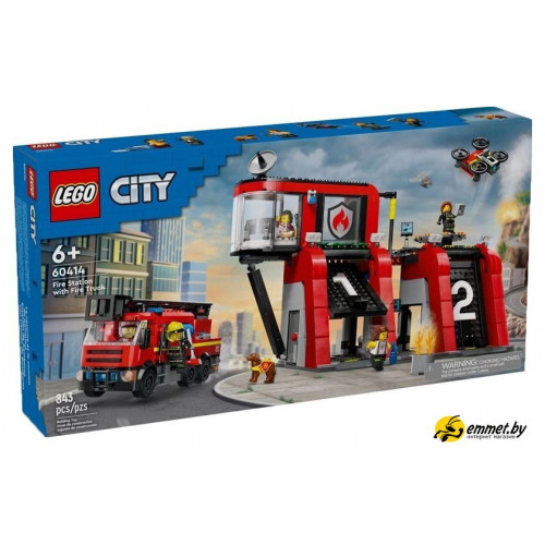 Конструктор LEGO City 60414 Пожарная станция с пожарной машиной