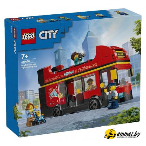 Конструктор LEGO City 60407 Красный двухэтажный экскурсионный автобус