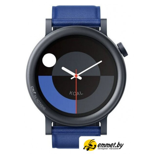 Умные часы CMF Watch Pro 2 (темно-серый, синий кожаный ремешок)