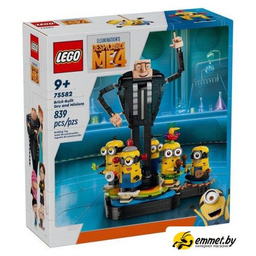 Конструктор LEGO Despicable Me 4 75582 Грю и миньоны