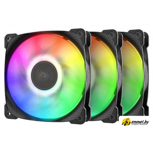 Комплект вентиляторов для корпуса Geometric Future Squama 2501 ARGB Triple Pack (черный)