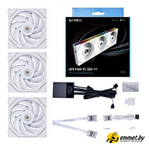 Комплект вентиляторов для корпуса с контроллером Lian Li Uni Fan TL 120 Triple Pack G99.12TL3W.00
