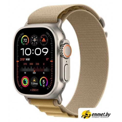 Умные часы Apple Watch Ultra 2 LTE 49 мм (титановый корпус, титановый/бежевый, ре