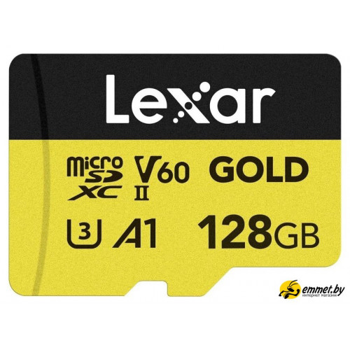 Карта памяти Lexar Professional GOLD microSDXC LMSGOLD128G-BNNNG 128GB