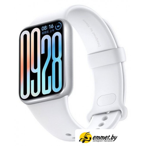 Фитнес-браслет Xiaomi Smart Band 9 Pro (серебристый, с белым силиконовым ремешком, китайская версия)