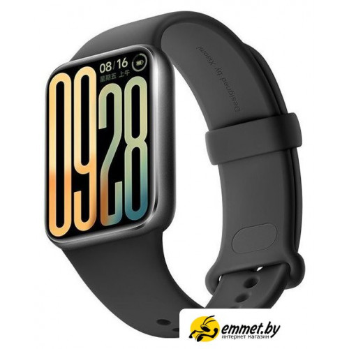 Фитнес-браслет Xiaomi Smart Band 9 Pro (серый, с черным силиконовым ремешком, китайская версия)