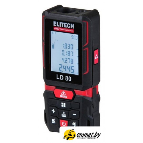 Лазерный дальномер ELITECH LD 80