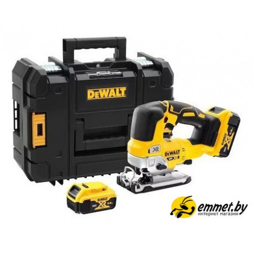 Электролобзик DeWalt DCS334P2 (с 2-мя АКБ, кейс)