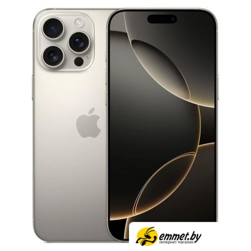 Телефон Apple iPhone 16 Pro Max Dual eSim 512GB (природный титан)