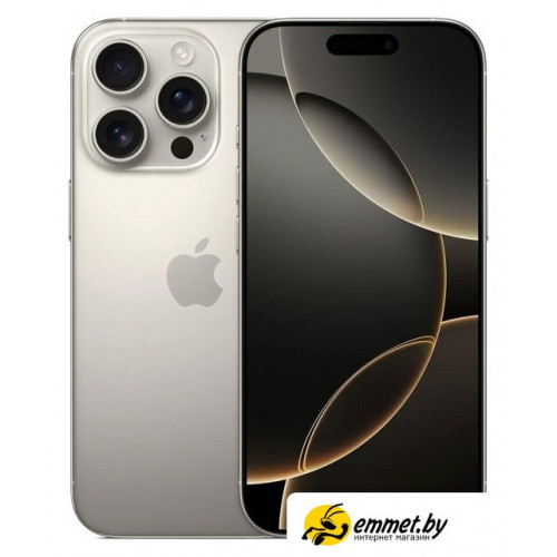 Телефон Apple iPhone 16 Pro Dual eSim 256GB (природный титан)
