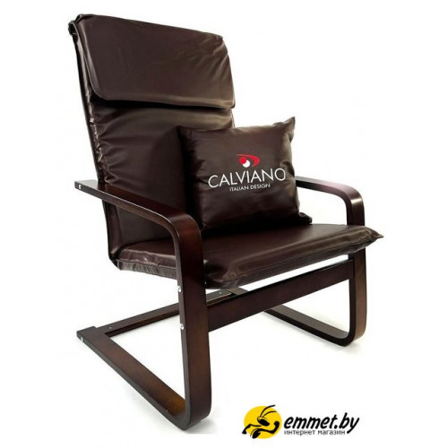 Интерьерное кресло Calviano Soft 1 (коричневый PU)