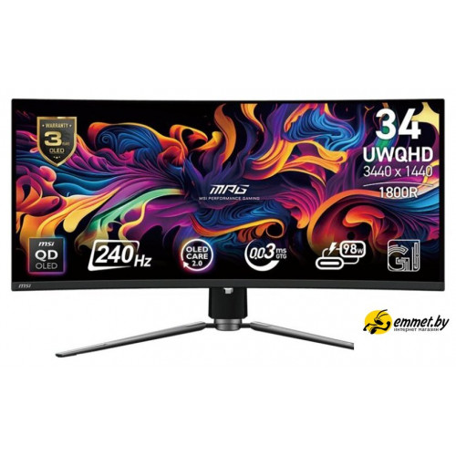Игровой монитор MSI MPG 341CQPX QD-OLED