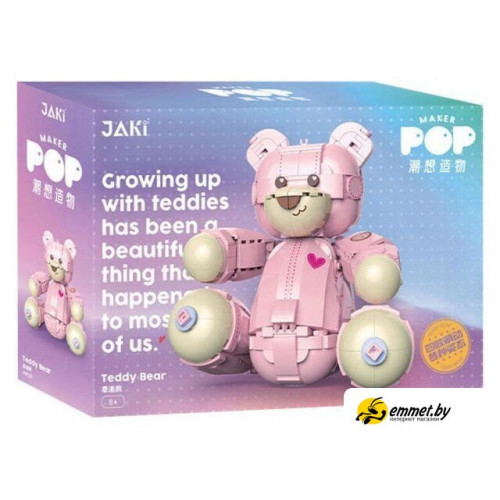 Конструктор Jaki Розовый Мишка Тэдди JK8133