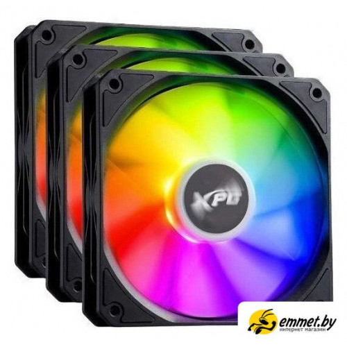 Комплект вентиляторов для корпуса ADATA XPG Vento R 120x3 ARGB PWM (черный)