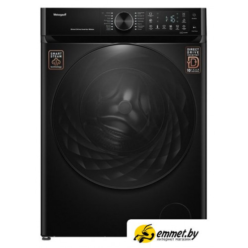 Стиральная машина Weissgauff WM 59411 Direct Drive Inverter Steam Matt Black