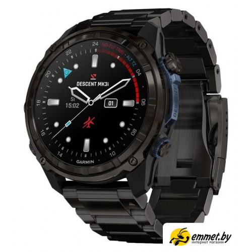 Умные часы Garmin Descent Mk3i 51 мм (карбоново-серый титан, с черным титановым бр