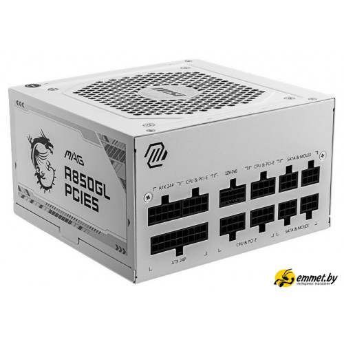 Блок питания MSI MAG A850GL PCIE5 WHITE