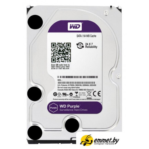 Жесткий диск WD Purple 1TB (WD10PURX)