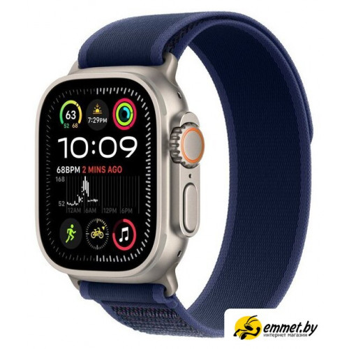 Умные часы Apple Watch Ultra 2 LTE 49 мм (титановый корпус, титановый/синий, нейл