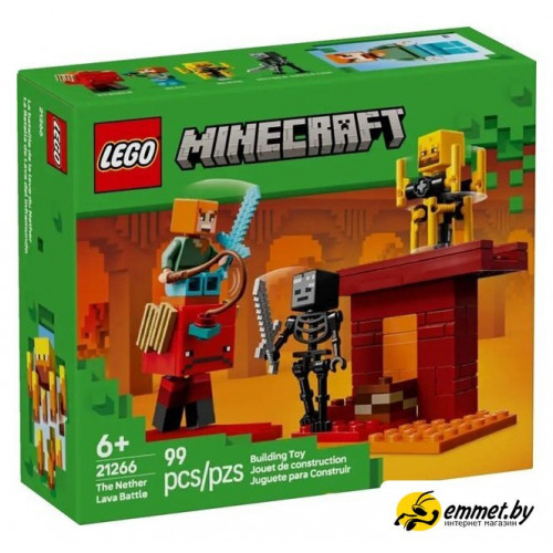 Конструктор LEGO Minecraft 21266 Битва за лаву Нижнего мира