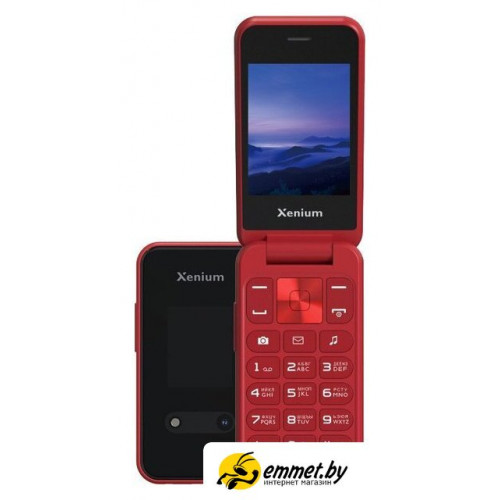 Кнопочный телефон Xenium X680 (красный)