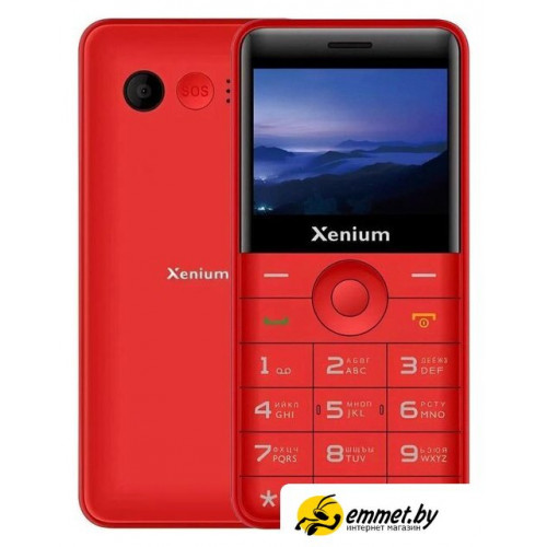 Кнопочный телефон Xenium X700 (красный)