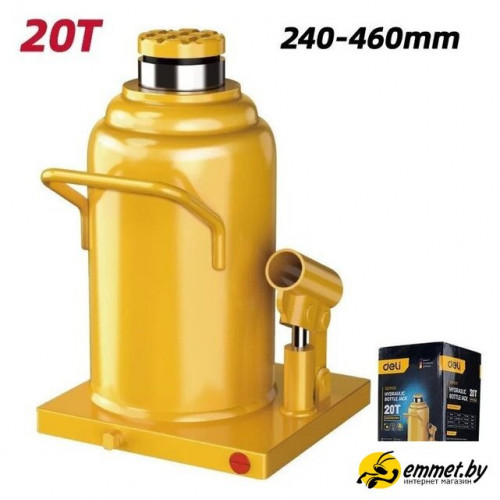 Бутылочный домкрат Deli DQ71020 20т