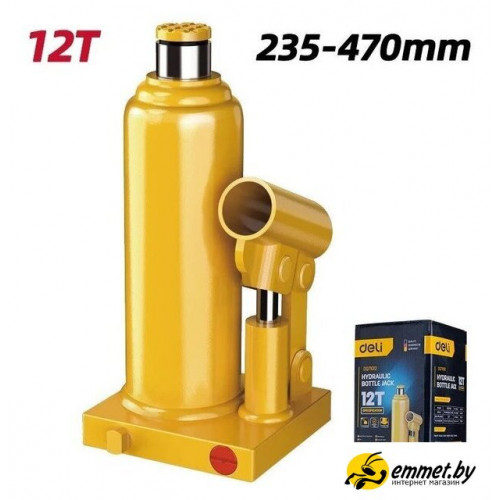Бутылочный домкрат Deli DQ71012 12т