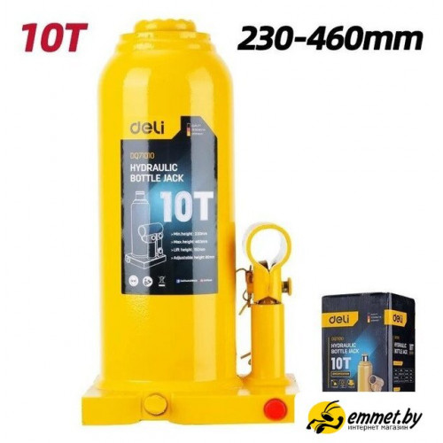 Бутылочный домкрат Deli DQ71010 10т