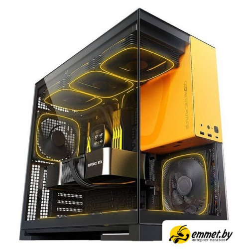 Корпус Geometric Future Model 5 5FAN (черный/желтый)