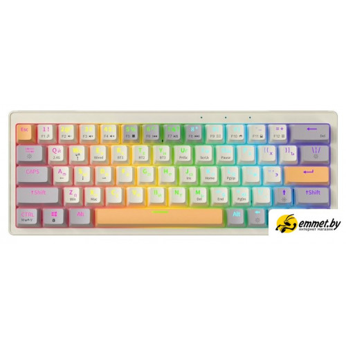 Клавиатура JEGG ZA63 Pro Beige Gray Yellow (TNT Yellow)