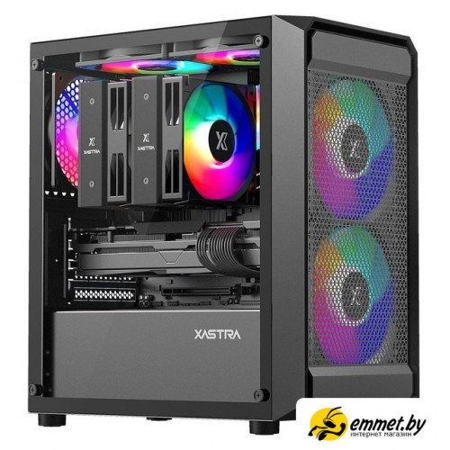Корпус XASTRA A303M 3FRGB (черный)