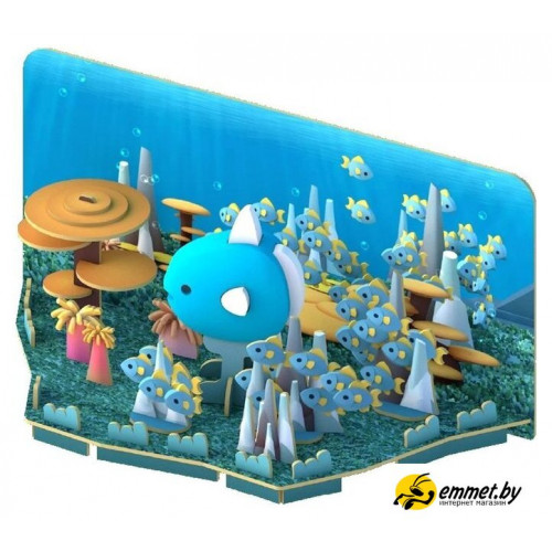 Магнитный конструктор Halftoys Ocean Луна-рыба с диорамой HO002