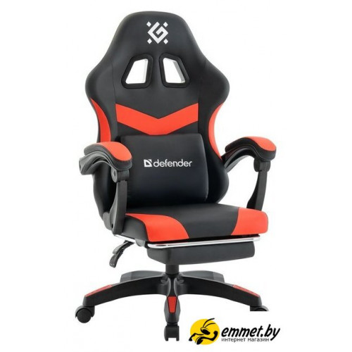 Игровое (геймерское) кресло Defender Runa Pro (черный/красный)