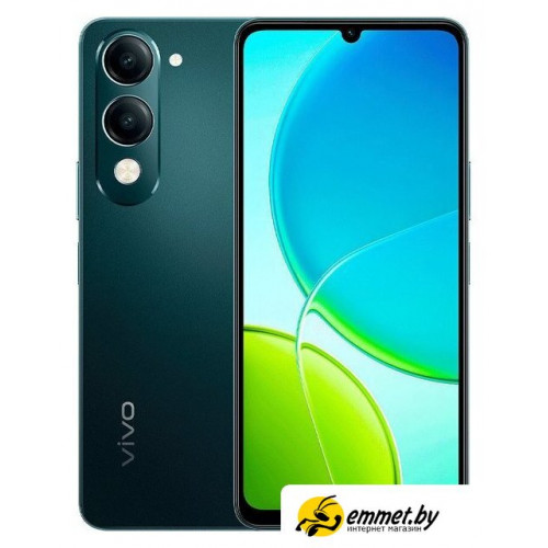 Телефон Vivo Y04 4GB/128GB международная версия (малахитовый черный)