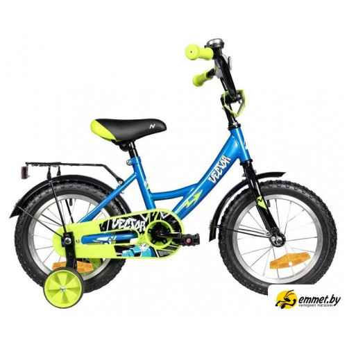 Детский велосипед Novatrack Vector 14 143VECTOR.BL5 (синий/желтый, разобранный)