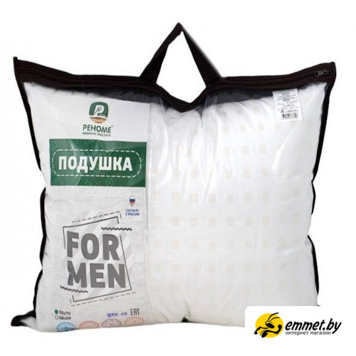 Спальная подушка Реноме For Men 68х68 14/132 (заменитель лебяжьего пуха тик)