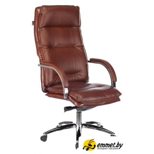 Офисное кресло Бюрократ T-9927SL (светло-коричневый Leather Eichel/хром)