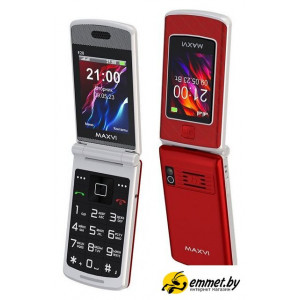 Кнопочный телефон Maxvi E28 (красный)
