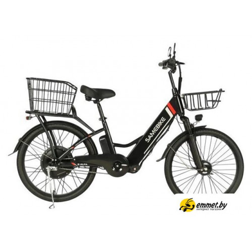 Электровелосипед SameBike Е-Alfa New SB-E-ALFA350-36/10 (черный)