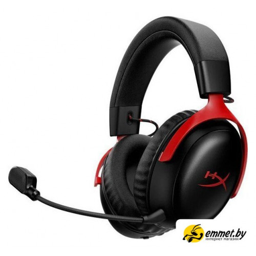 Наушники HyperX Cloud III S Wireless (черный/красный)