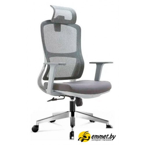 Офисное кресло SitUp Point Lux Grey Chrome (сетка Grey/Grey)