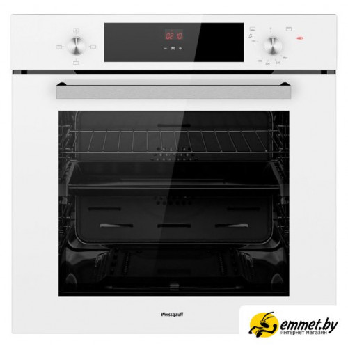 Газовый духовой шкаф Weissgauff WGO 702 D White Glass